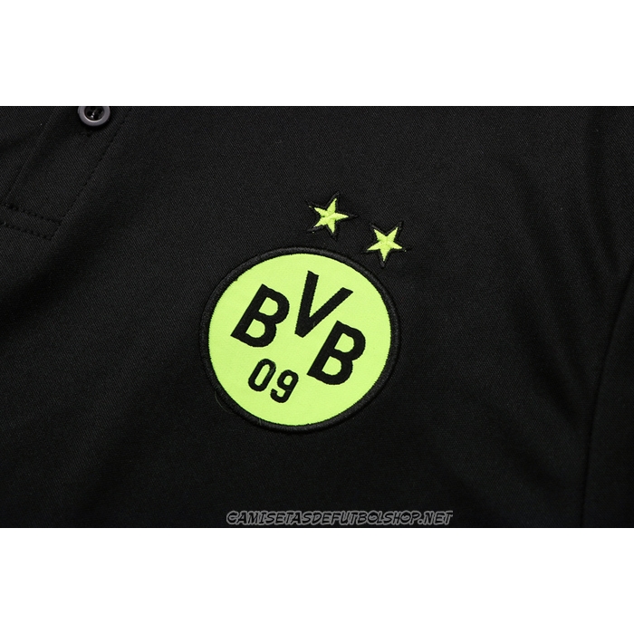 Camiseta Polo del Borussia Dortmund 22-23 Negro